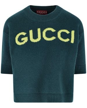 Gucci Logo Jumper - Green