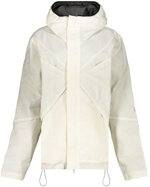 RANRA Technical Fabric Hooded Jacket - Natural