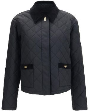 Ferragamo Cotton Full-Length Jacket Clothing - Black