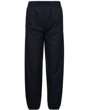 Loro Piana Apo Trousers Wind Stretch Storm Jersey Pile Cash - Blue