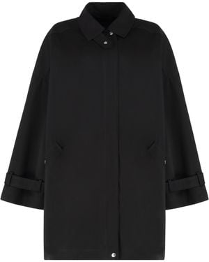 TOTEME Organic Cotton Trench Coat & Raincoats - Black