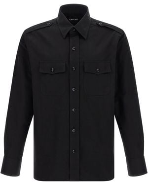 Tom Ford Military' Shirt - Black