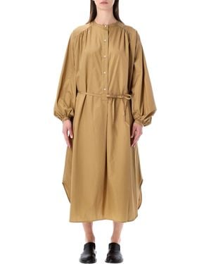Loulou Vitti Cotton Poplin Dress - Natural