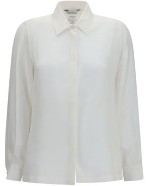 Max Mara Silk Dress Shirt - White