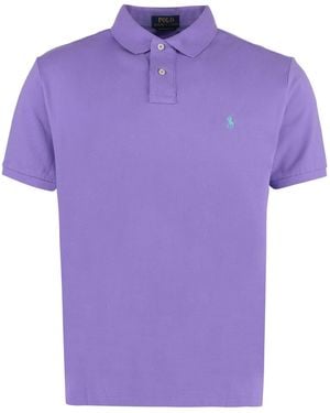Ralph Lauren Cotton Piqué Polo Shirt - Purple
