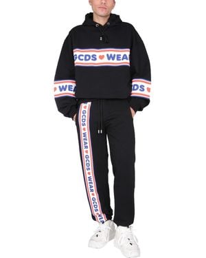 Gcds Cute Tape Logo Sweatshirt Not Specified Sweatshirts - Blue