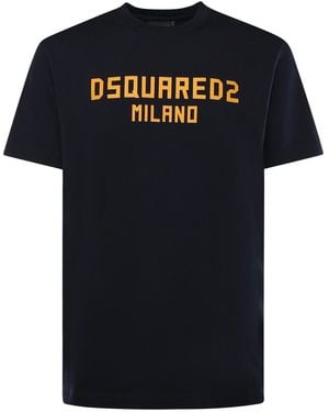 DSquared² Jersey T-Shirt With Logo - Black