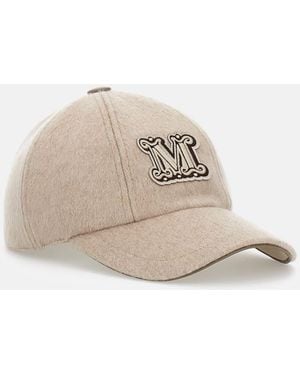 Max Mara Logo Baseball Hat - Natural