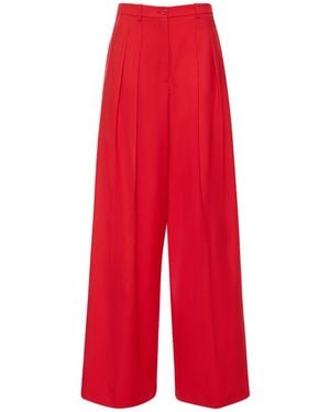 Michael Kors Baggy Pants, Elegance And Comfort - Red