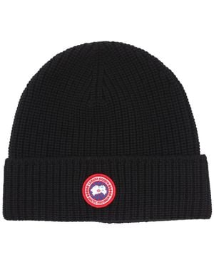 Canada Goose Wool Toque Beanie Hat - Black