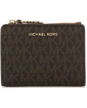 Michael Kors Printed Canvas Wallet - Black