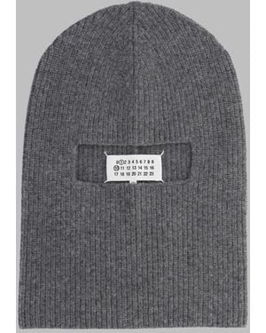 Maison Margiela Wool Balaclava Virgin Hat - Grey