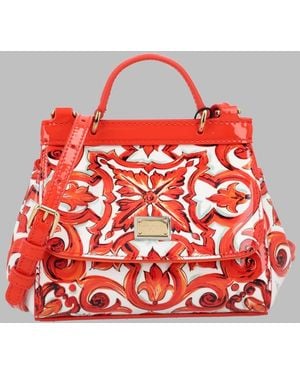 Dolce & Gabbana Shoulder Bag Patent Leather Calf - Red