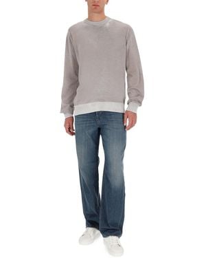 DIESEL K-Larence-B Jersey Cotton Jumpers - Grey