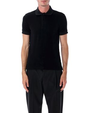 Tom Ford Cotton-blend Towelling Polo - Black