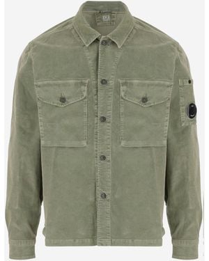 C.P. Company Stretch Cotton Shirt - Green
