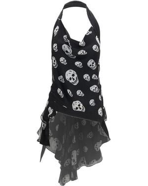 McQueen Silk Scarf - Black