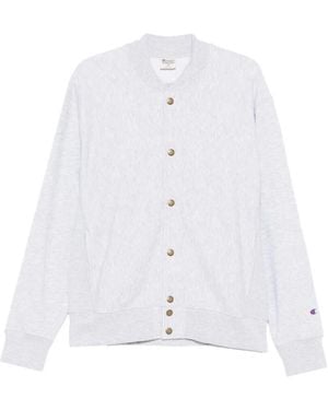 CHAMPION PINNACLE Bomber Sweatshirt Co Pl - White