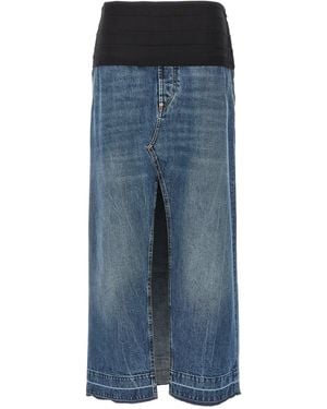 Stella McCartney Tuxedo Band Skirt - Blue
