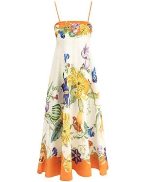 ALÉMAIS Flores Long Dress - White