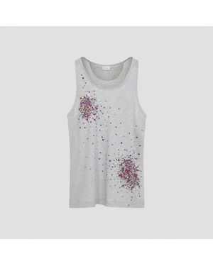 Dries Van Noten Hulo Tank Top Cotton - Grey