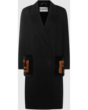 Fendi Wool Coat - Black