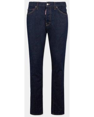 DSquared² Dsquared2 Mid-Rise Straight-Leg Jeans - Blue