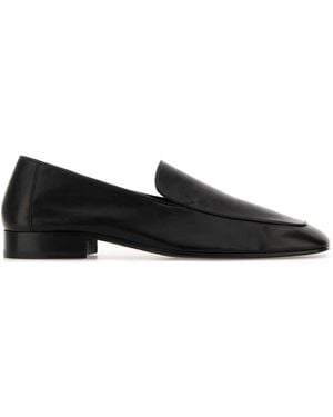 Dries Van Noten Dark Leather Loafers - Black