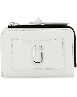 Marc Jacobs Leather Utility Snapshot Dtm Slim Wallet - Grey