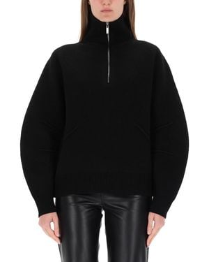 Helmut Lang Zippered Apex Jersey - Black