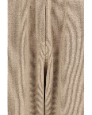 Brunello Cucinelli Cashmere Pants - Natural