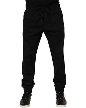 Dolce & Gabbana Jogger Trousers Drawstring - Black