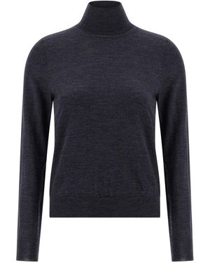 Maison Margiela Wool Turtleneck Jumper - Blue