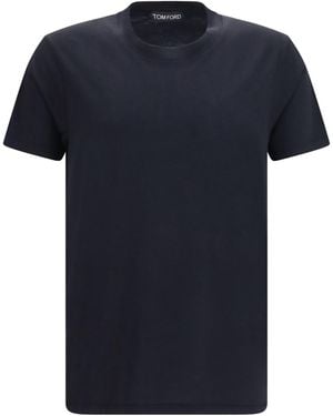 Tom Ford Cotton T-Shirt T-Shirts - Blue