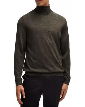 BOSS Musso-P Turtleneck Sweater Clothing Knitwear - Black
