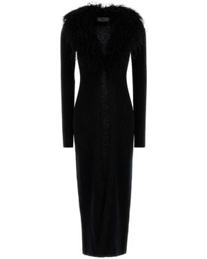 Blumarine Wool Cardigan - Black