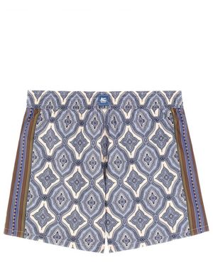 Etro Boxer Swimsuit Polyester Swim Shorts - Grey
