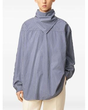 Ami Paris Bandana Cotton Shirt - Blue