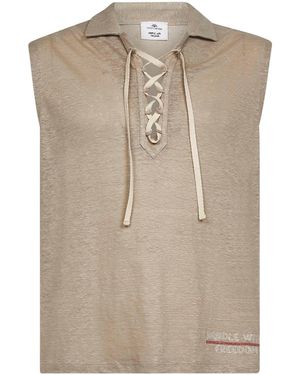 Holy Caftan Vest, Linen T-Shirts - Natural