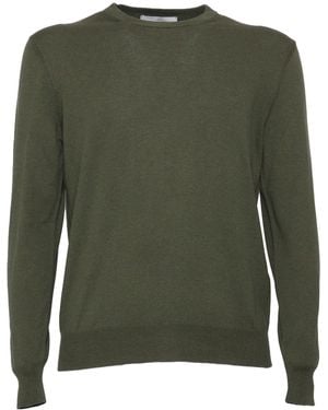 Ballantyne R Neck Pullover - Green