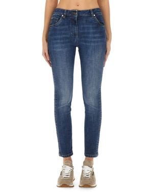 Brunello Cucinelli Slim Fit Denim Trousers - Blue