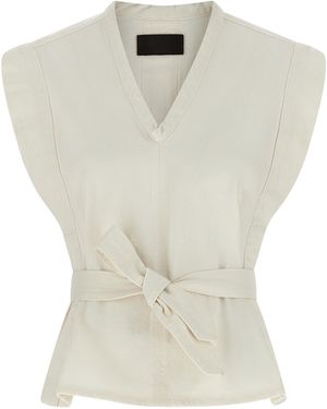 Lemaire Cotton Sleeveless Jacket - White