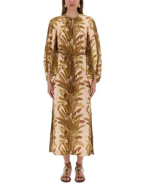 Zimmermann Ascension Midi Dress - Metallic