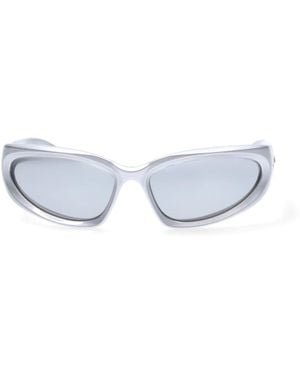 Balenciaga Swift Oval Sunglasses - Blue