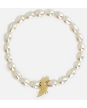 Aliita Pearl Bracelet Dino Bold - White