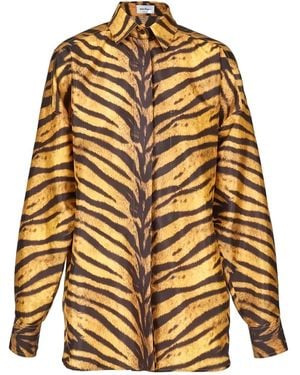 Ferragamo Long Sleeves Shirt - Natural