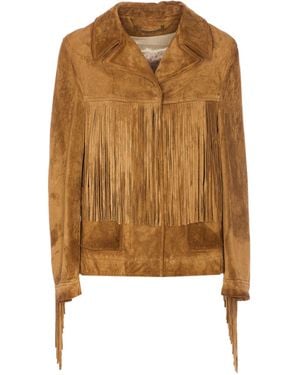 Golden Goose Olinda Fringed Jacket - Brown