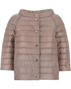 Herno Powder Nylon Reversible Down Jacket - Brown