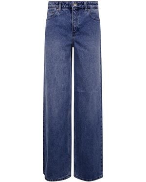 MICHAEL Michael Kors Relaxed Wide Leg Jeans - Blue