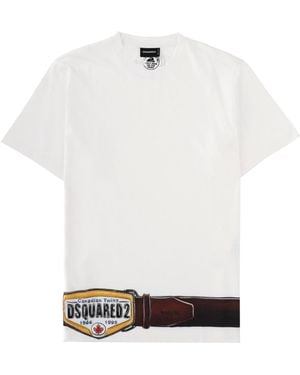 DSquared² T-Shirt Iconique Cotton T-Shirts - White